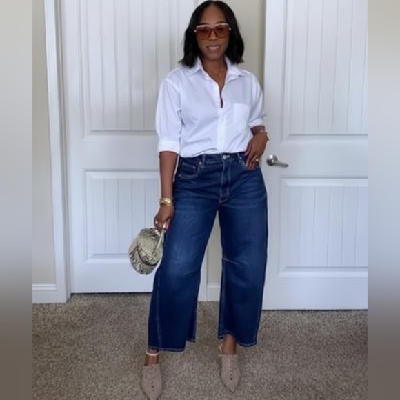 Zara Barrel Jeans Size 12 - Picture 1 of 14